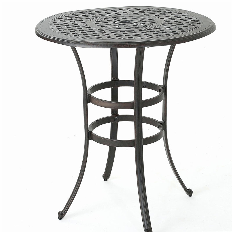 Table de bar en fonte d'aluminium