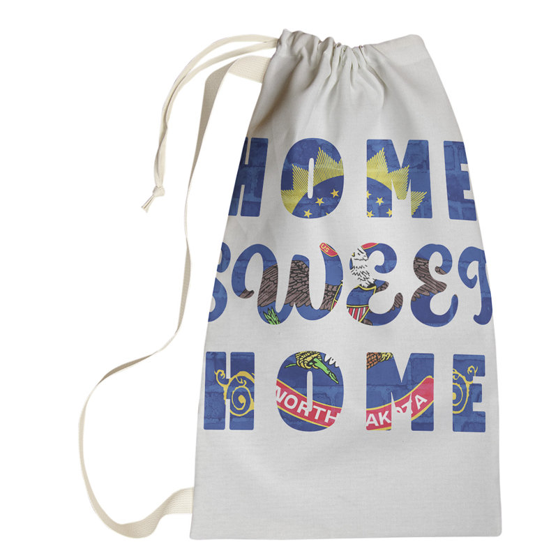 Fabric Laundry Bag with Handles, Small (64" H x 20" W x 1.5" D), North Dakota