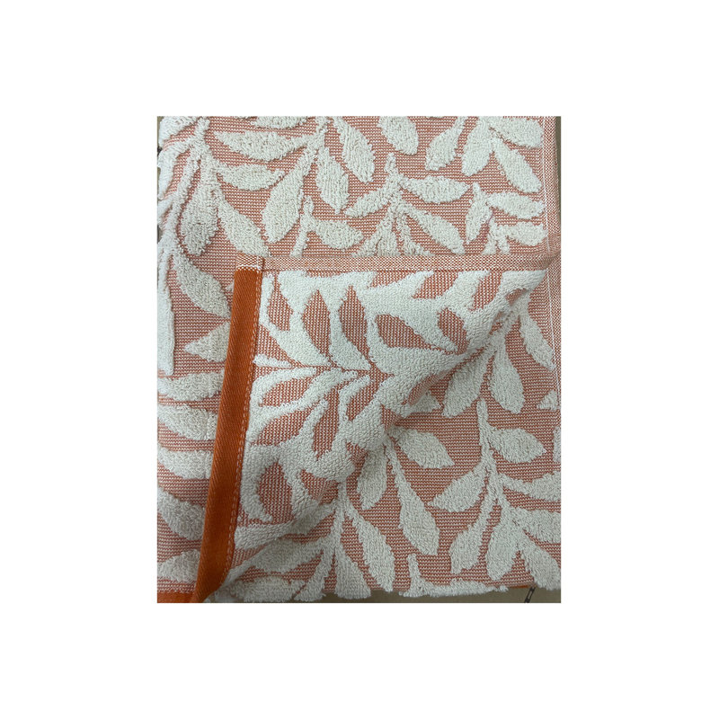 Simple serviette Chestirad, Orange/Blanc