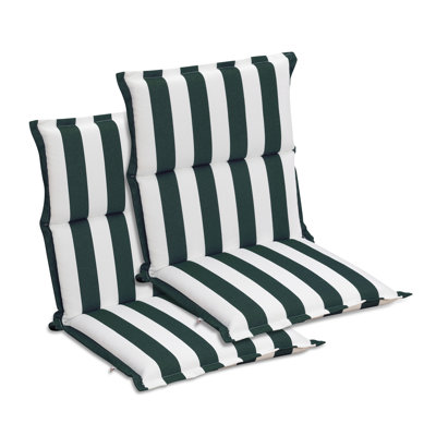  Outdoor Flanged Chair Cushions Set of 2, 39 x 20 x 2.4 Inch