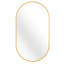 Miroir ovale en métal 20 po x 28 po