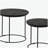 Matte Black 2-Piece Nesting Table Set