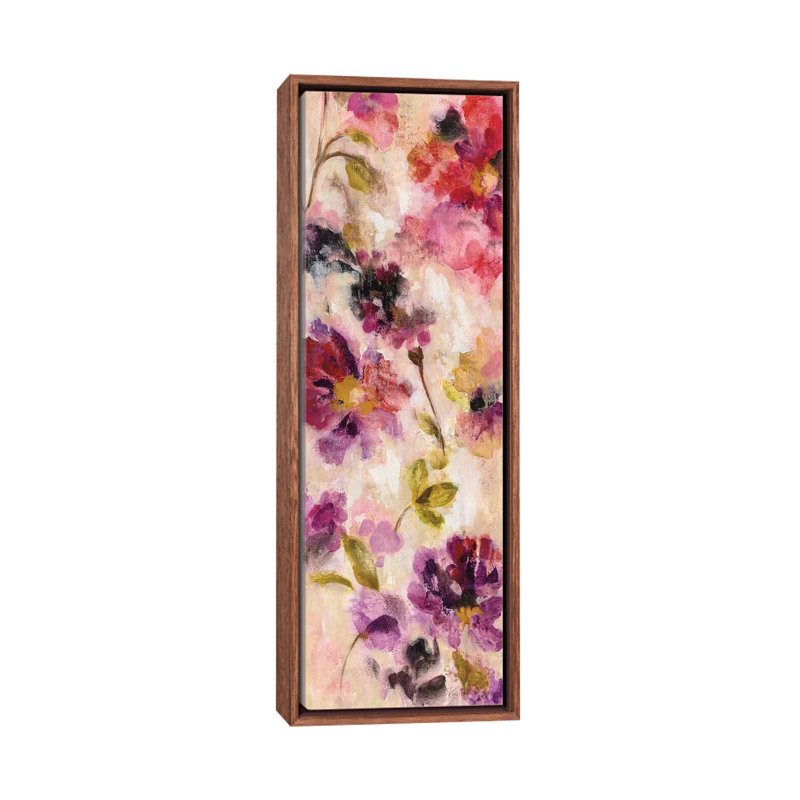 «Exuberant Florals II» par Silvia Vassileva, reproduction d'art panoramique sur toile, H 36 po x l 12 po x P 1,5 po