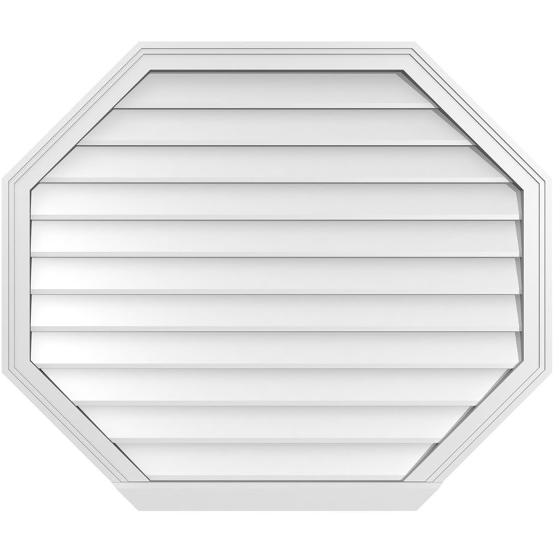 Évent horizontal gondole allongé en surface octogonal Signature, H 34 po x l 40 po x P 2 po