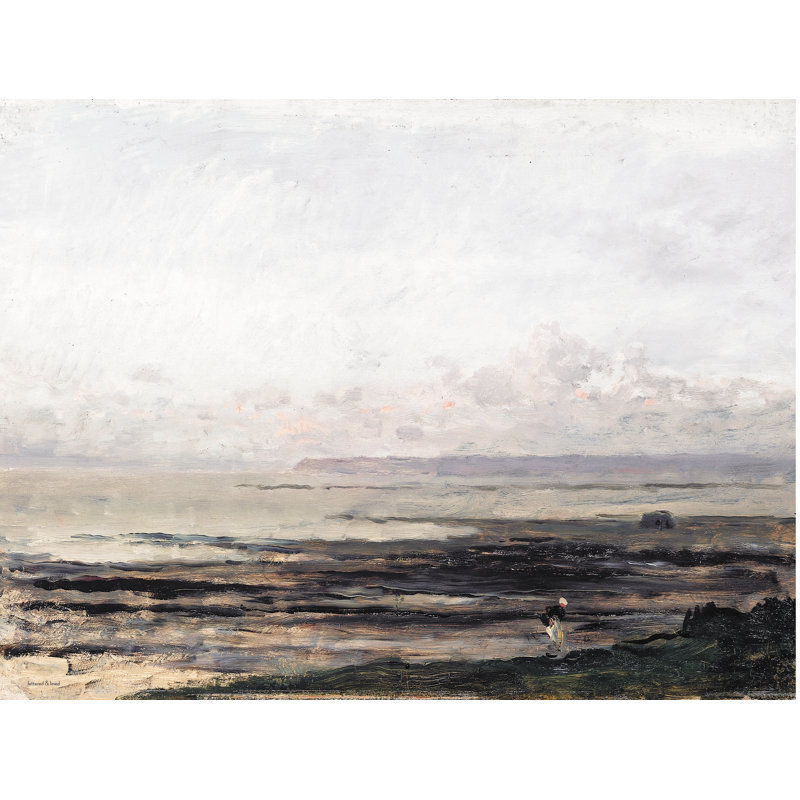 «Serene Ocean Bay» sur toile par impression à lettres et doublée, H 20 po x l 30 po x P 1,25 po