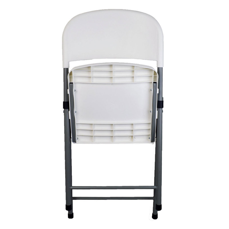Harbour Housewares - Folding Trestle Chairs - White
