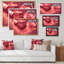 Red Glitter Sparkle - œuvre d'art sur toile Glam-1088644389-1088644399