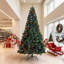 Sapin de Noël pré-illuminé de 2,74 m avec lumières DEL dynamiques RVB, télécommande et minuterie quotidienne