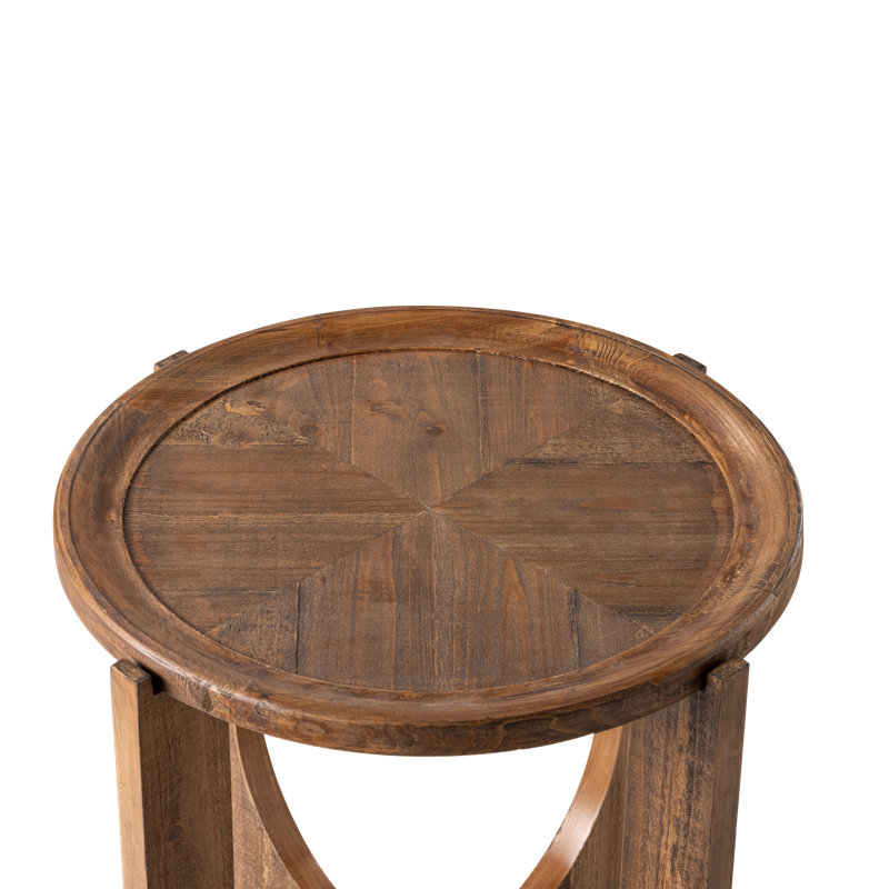 Table de bout Keenesburg Rustic Farmhouse, table d'appoint French Country