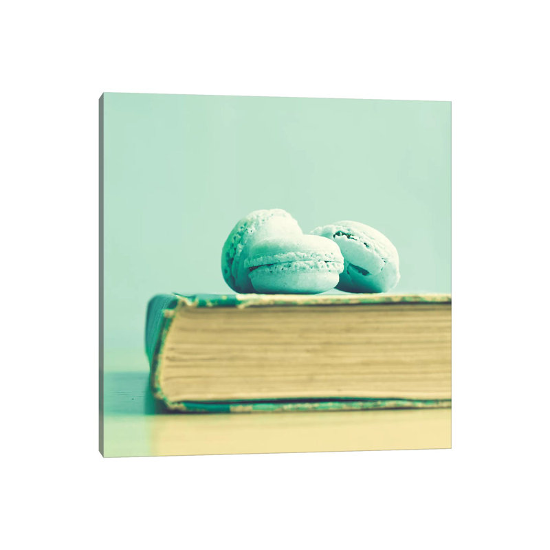 Mint Macaroons by Caroline Mint - Wrapped Canvas Painting, 30.48 cm H x 30.48 cm W
