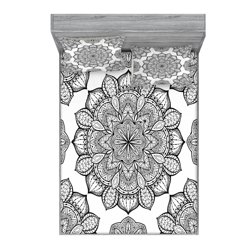 Microfiber Sheet Set, Queen Sheet Set with Fitted Sheet