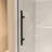 56-60" x 76" H Frameless Sliding  Shower Door, 5/16" (8mm) Clear Tempered Glass, Stainless Steel Frame,Matte Black-124324534