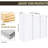 Modern Bathroom Side Cabinet 12", Wall Mounted, 3 Soft-close Doors, White, Considerable Storage Choices Plentiful Alternatives-892202102