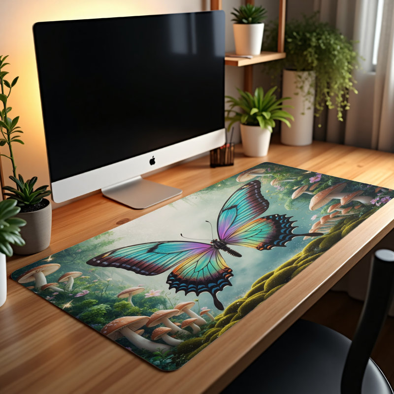 Polyester Desk Pad, 14.4x12.1