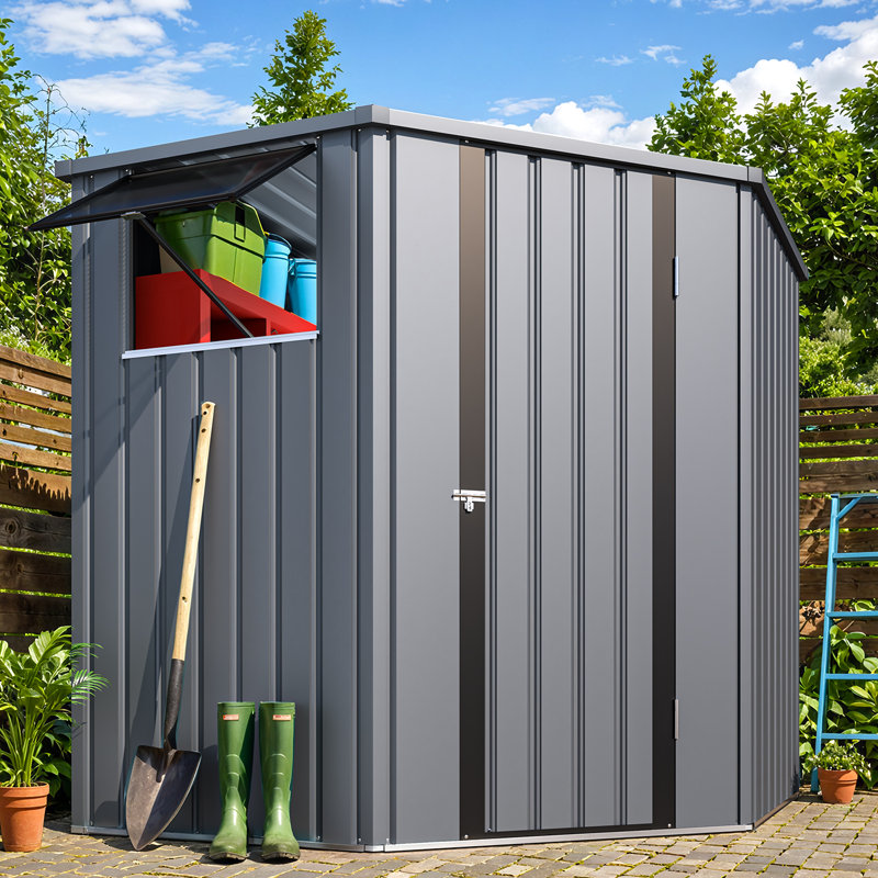 6 ft. W x 6 ft. D Storage Sheds with Openable Windows