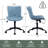 Brionni Upholstered Task Chair Swivel Executive Chair Faux Leather Home Office Chair with Wheels-1185120141