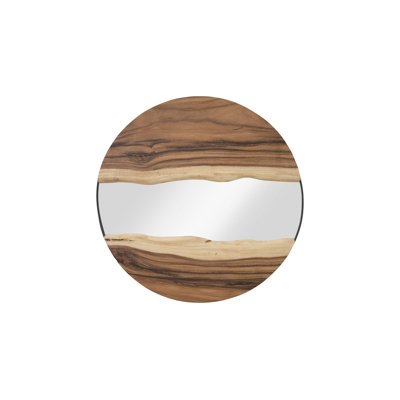 Miroir River, naturel, rond