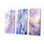 «Contemporary Lavender Bold Illumination - Ensemble de 4 décorations murales géométriques abstraites-252764360-252764356