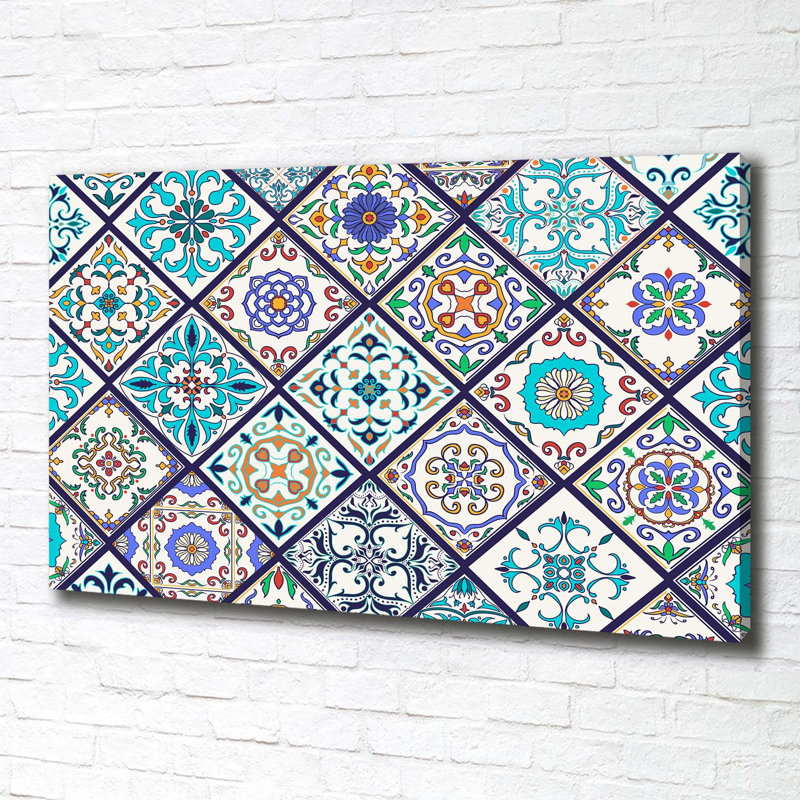 Ceramic Tiles - Wrapped Canvas Print