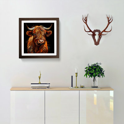 Highland Cow Op - Framed Print