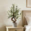 20" Artificial Olive Bonsai Tree With Realistic Leaves In Planter, Faux Evergreen Plant In Decorative Pot-305616065