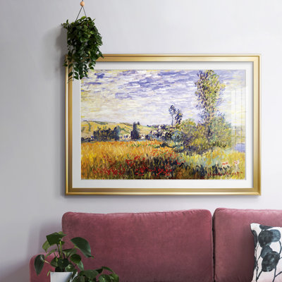 Vetheuil par Monet, reproduction d'art encadrée