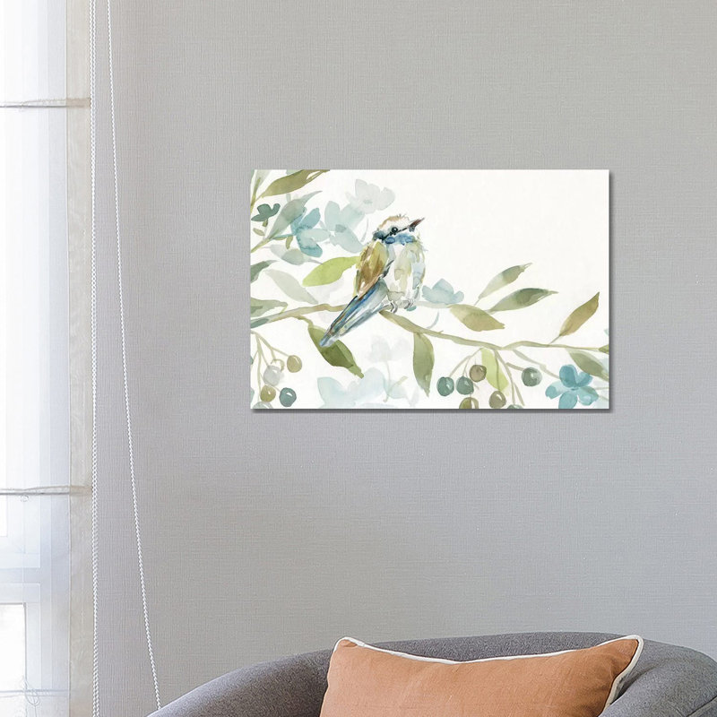 «Commencement du printemps I» par Carol Robinson, reproduction d'art sur toile tendue, H 26 po x l 40 po x P 1,5 po