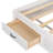 Twin Size Wooden Daybed With 3 Storage Drawers, Upper Soft Board, Shelf, And A Set Of Sockets And USB Ports