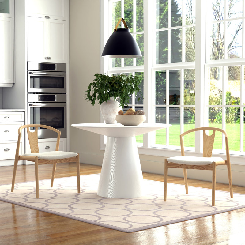Chaise rembourrée Ambra, Blanc, 2