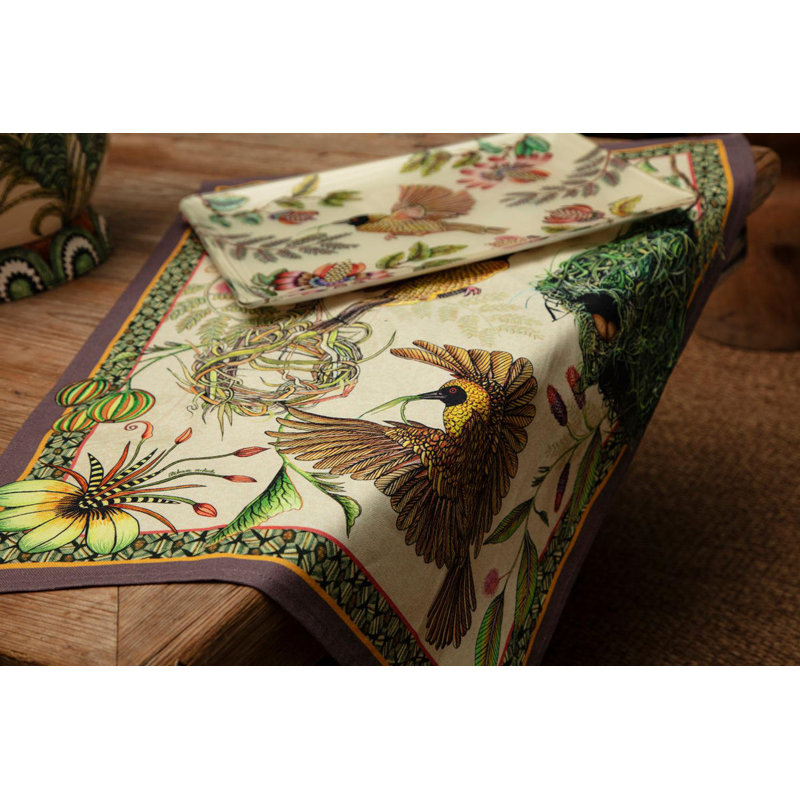 Weaver Garden Acrylic Tray, 18" W x 14" D x 1.5" H, Stone