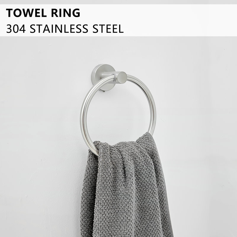 Towel Rack, Brushed Nickel