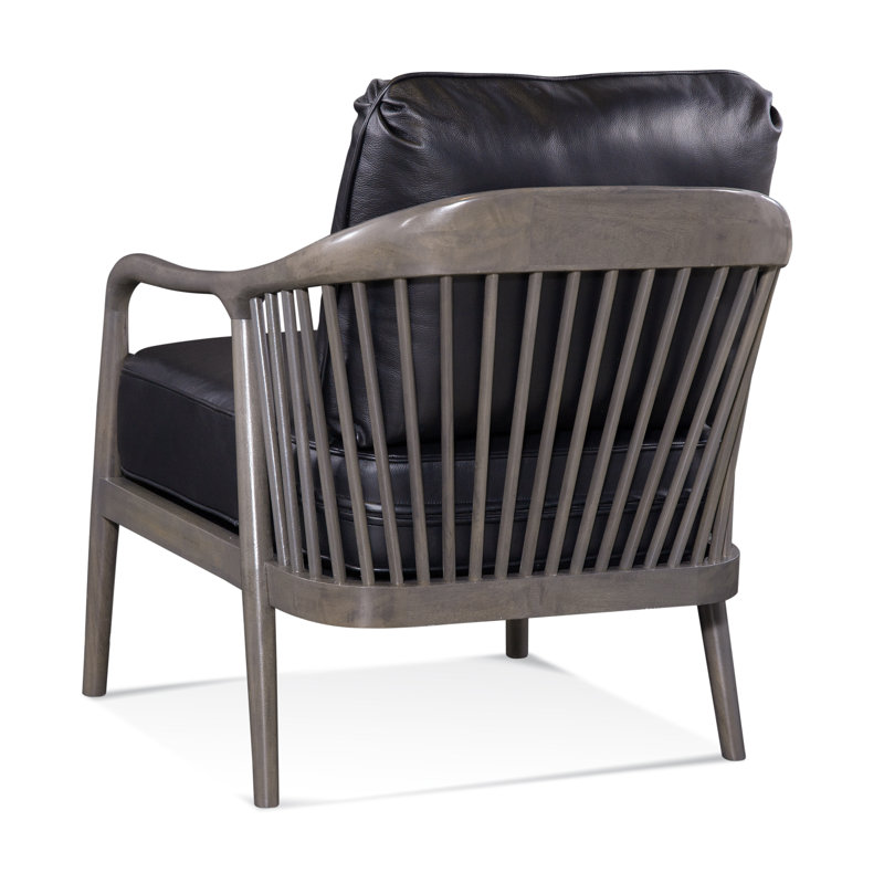 Guinevere Leather Armchair, Frost White, Luxtan Red