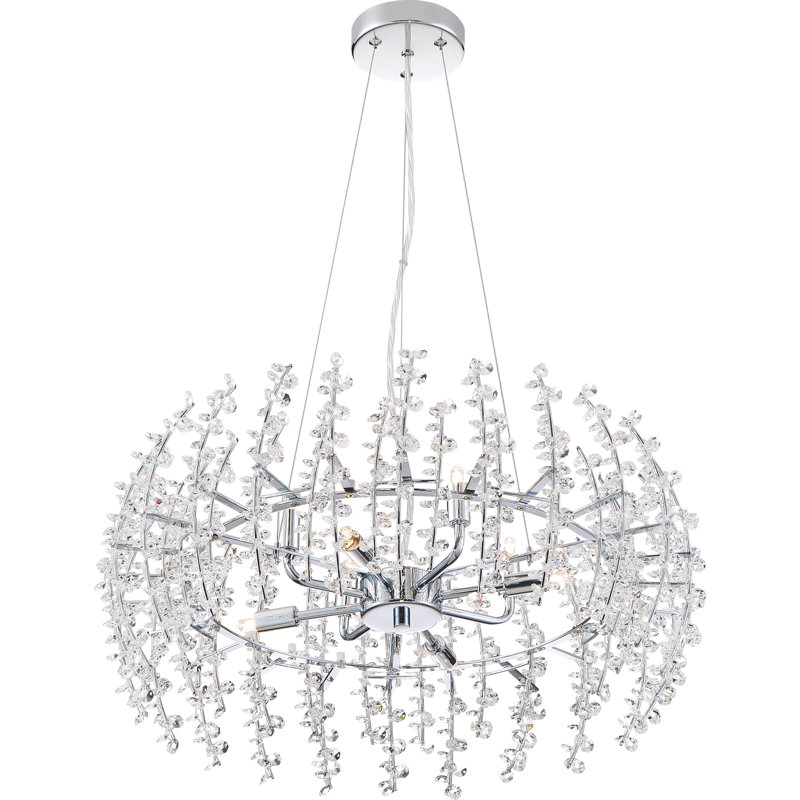 Lustre cylindrique unique à 8 lumières Viggo