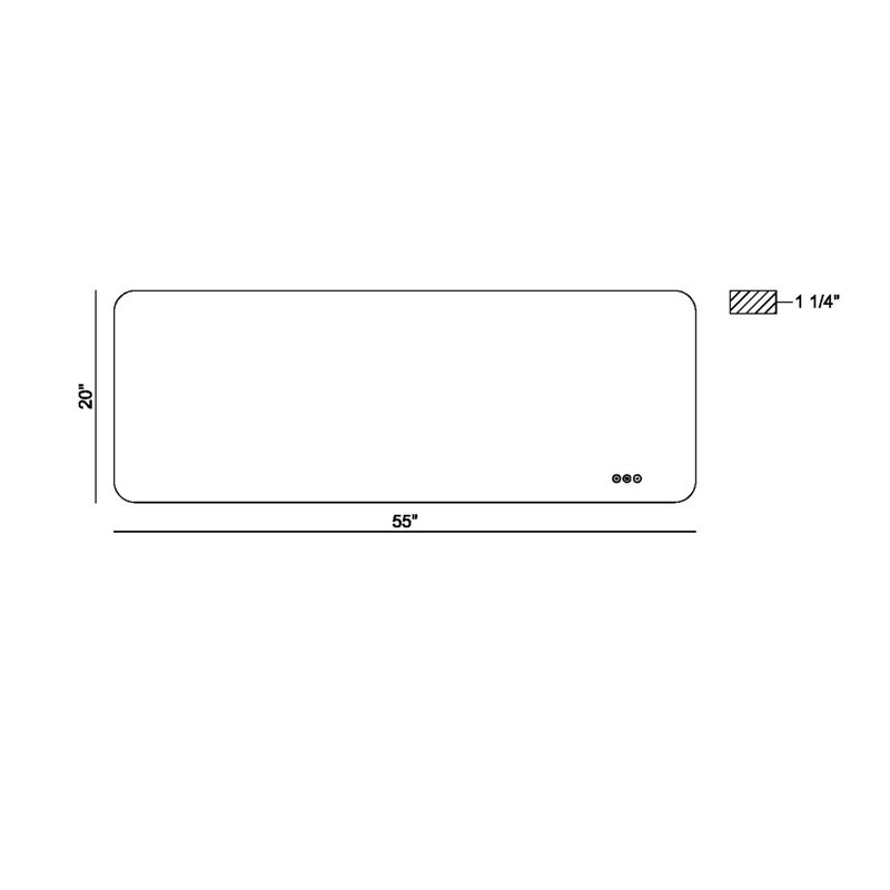 Miir Rectangular Mirror, 55" x 20"