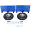 600Lb Panel Dolly , 10In. Pneumatic Wheels ,Blue