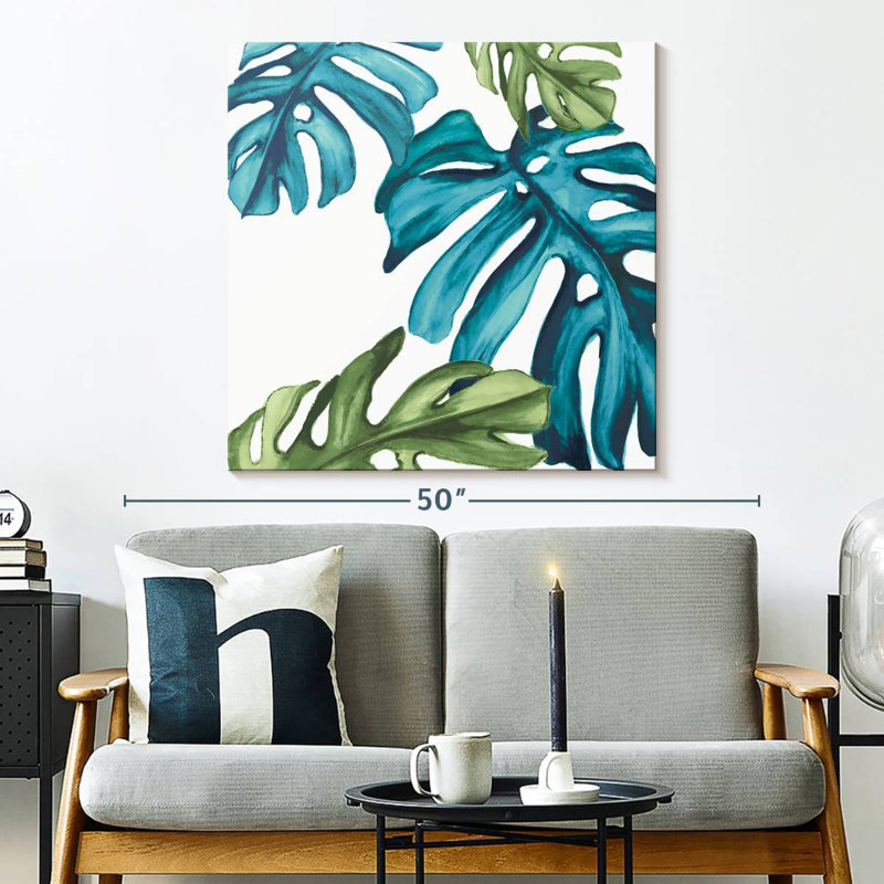 Harnek Palm Leaves III, 33" H x 33" W