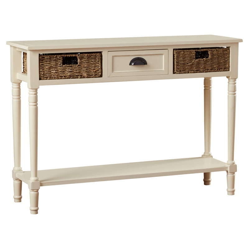 Console en bois massif 44,5 po Painswick, Blanchir