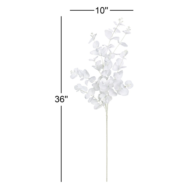 36'' Faux Eucalyptus Branch, Brown
