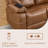 2-Piece Modern Tufted Power Reclining Living Room Set – A Top-Grain Leather Loveseat + Sofa With USB & Hidden Cup Holders-62988641