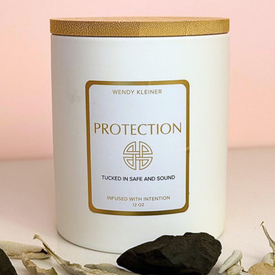 Protection Intention Candle – Create a Safe & Peaceful Sanctuary – Coconut Soy Scented Candle for Emotional Wellness – Gift-Ready Luxury Candle by 