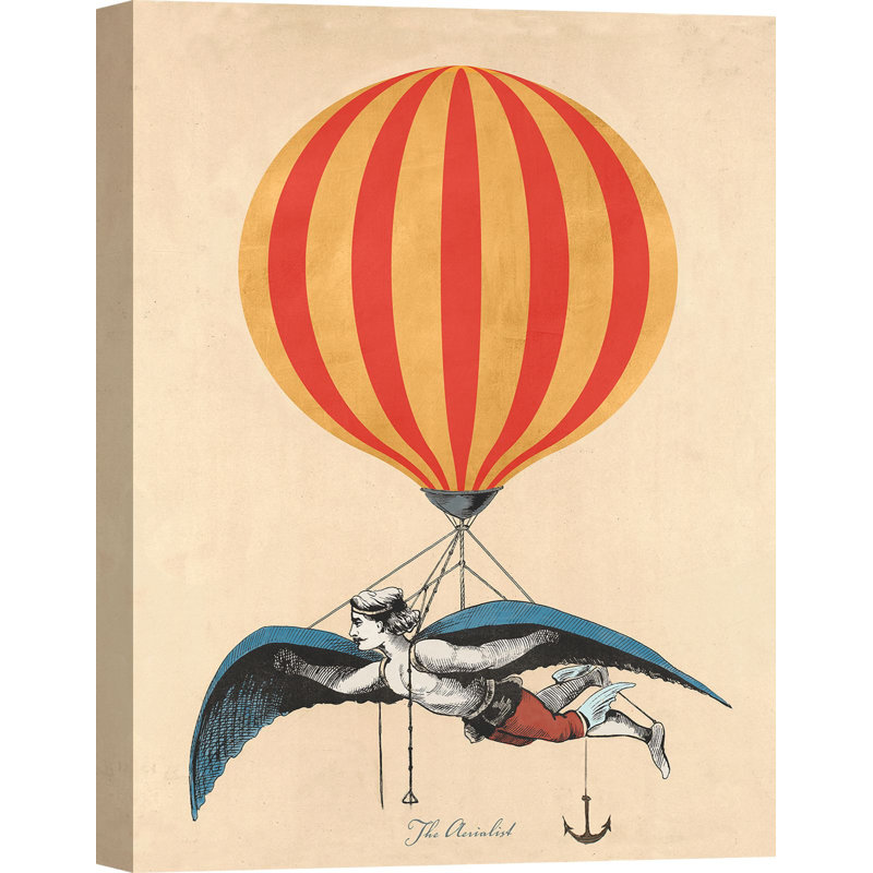 The Aerialist by Stef Lamanche - Print on Canvas, 70cm H x 50cm W x 4cm D