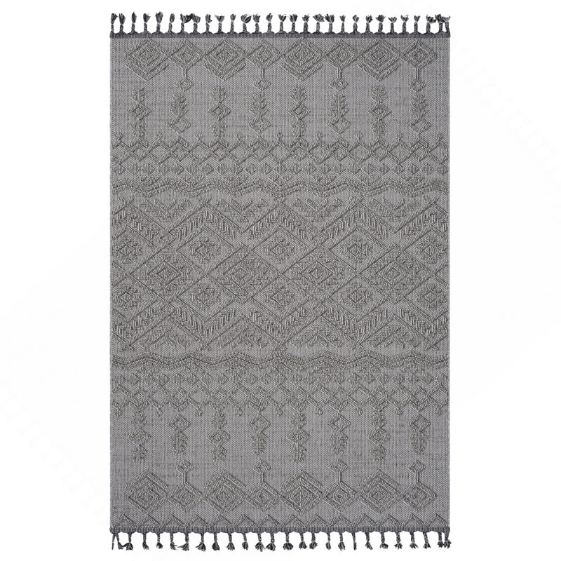 4X6 Traditional Indoor / Outdoor Area Rug, Rectangle 4' x 6'2"