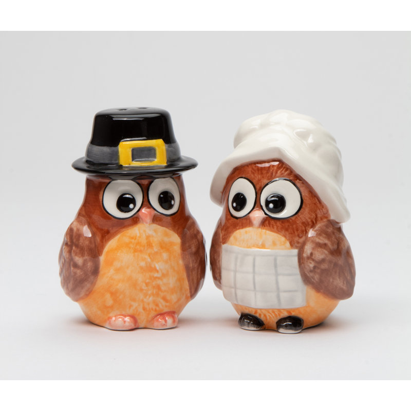 Ensemble salière et poivrière Pilgrim Owl
