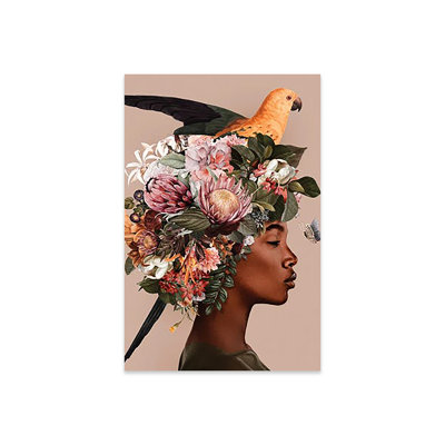 «Woman and Flowers IV» par Danilo De Alexandria - impression sans cadre