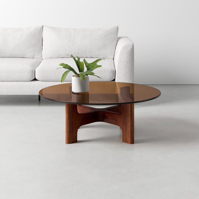 Gallia Glass Top Single Coffee Table