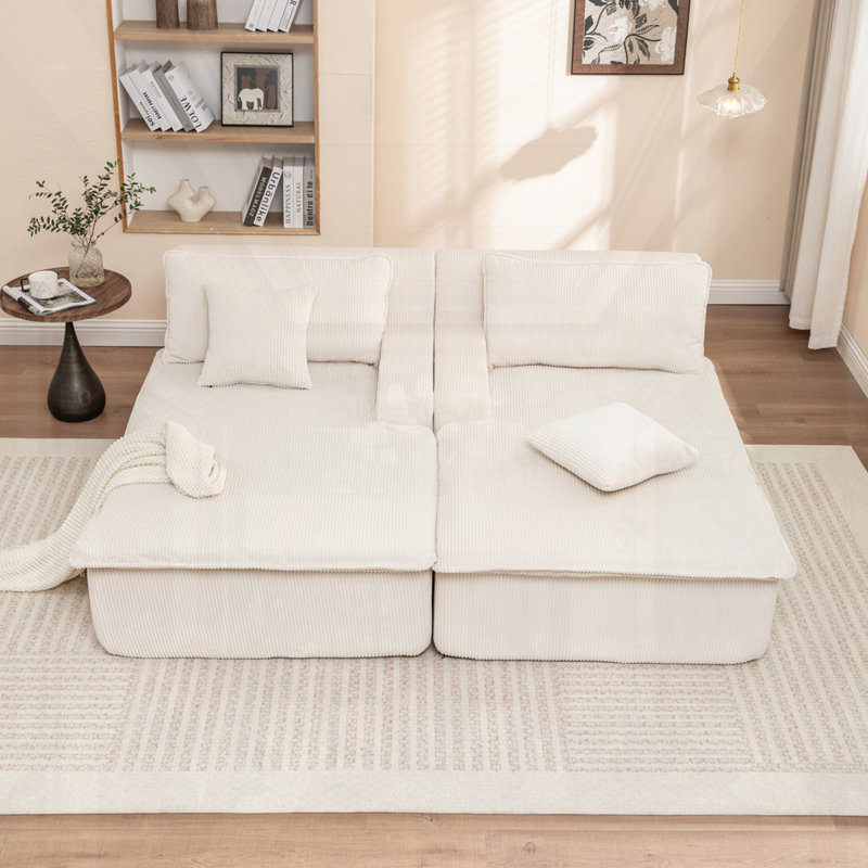 Canapé rembourré, Beige