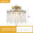 1-Light Glass Drum Flush Mount