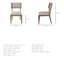 Chaise d'appoint rembourrée en bois massif Maine-554344291