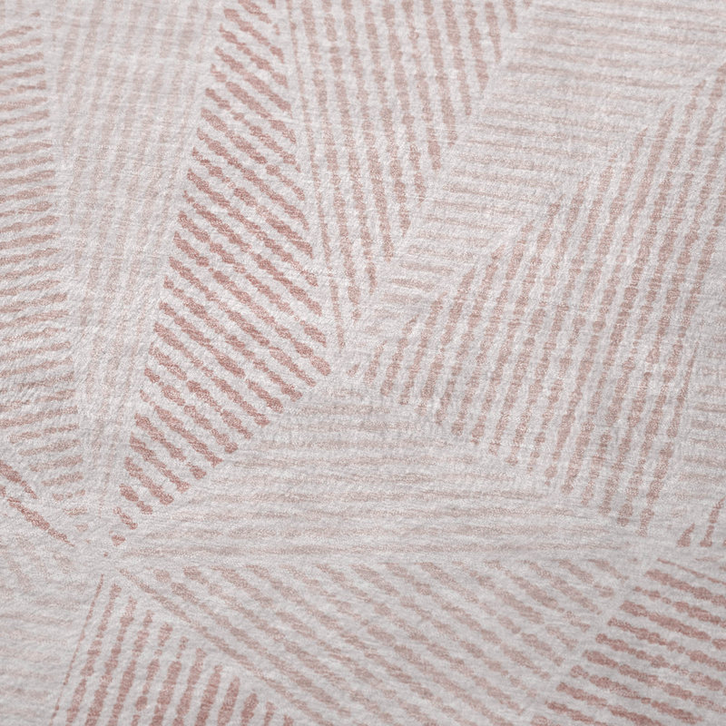 Jeté géométrique Addison Sherpa ASB618, Rosé