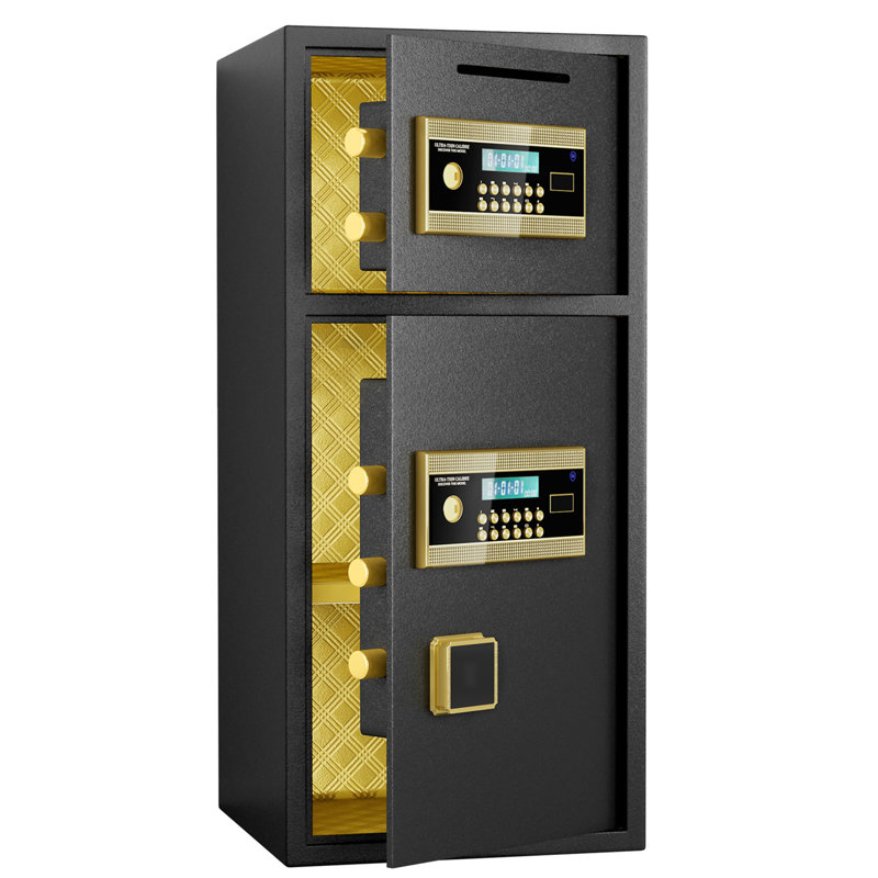 Large Double-Door Coin-Operated Safe, 33.46" H x 15.74" W x 14.17" D